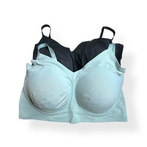 Lot Of 2 True & Co Women Bra XL Wireless Strap Smooth Pullover
